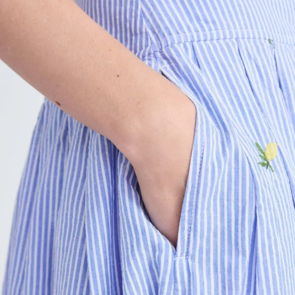 NWT - FREE ASSEMBLY 100% Cotton Striped Skirt with Lemon Embroidery - Picture 6 of 12